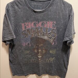 Gray Graphic Biggie Smalls Vintage T-Shirt